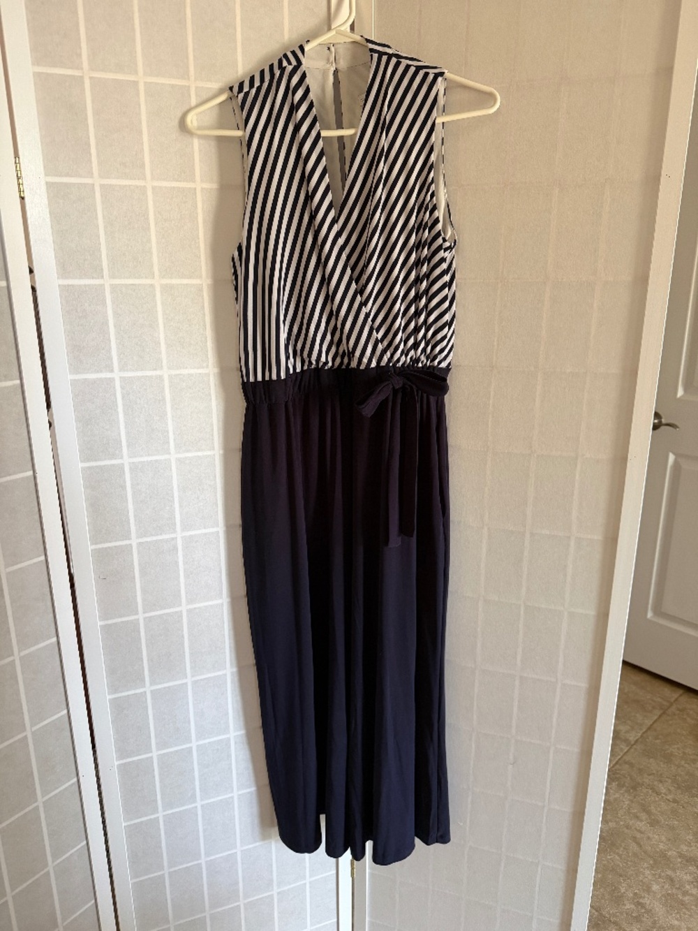 Striped Nautical Capri Romper